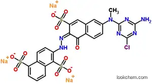 Trisodium 2-[[6-[(4-amino-6-chloro-1,3,5-triazin-2-yl)methylamino]-1-hydroxy-3-sulphonato-2-naphthyl]azo]naphthalene-1,5-disulphonate